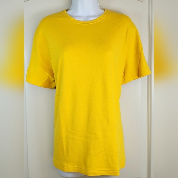 Kim Rogers Tops - KIM ROGERS Plus Size Short Sleeve Tee | Yellow | Size 1X or 16/18W